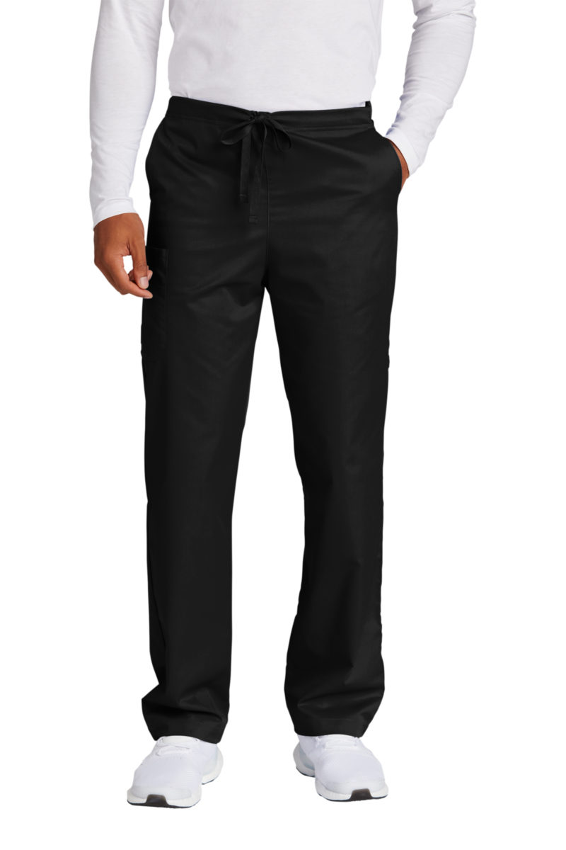 BLACK MEN'S SCRUB PANTS